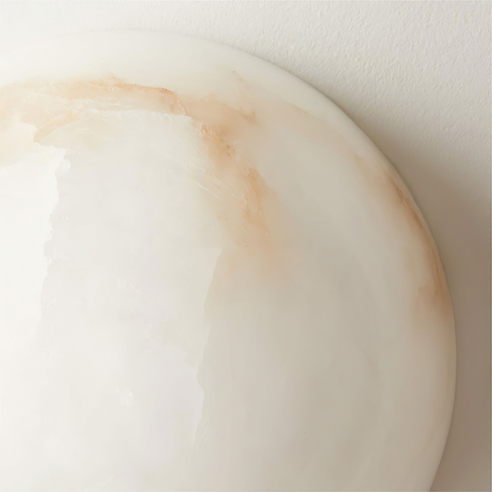 Semicircular Alabaster Wall Lamp