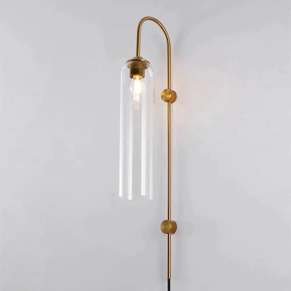 Modern Glass Plug-In Wall Lamp