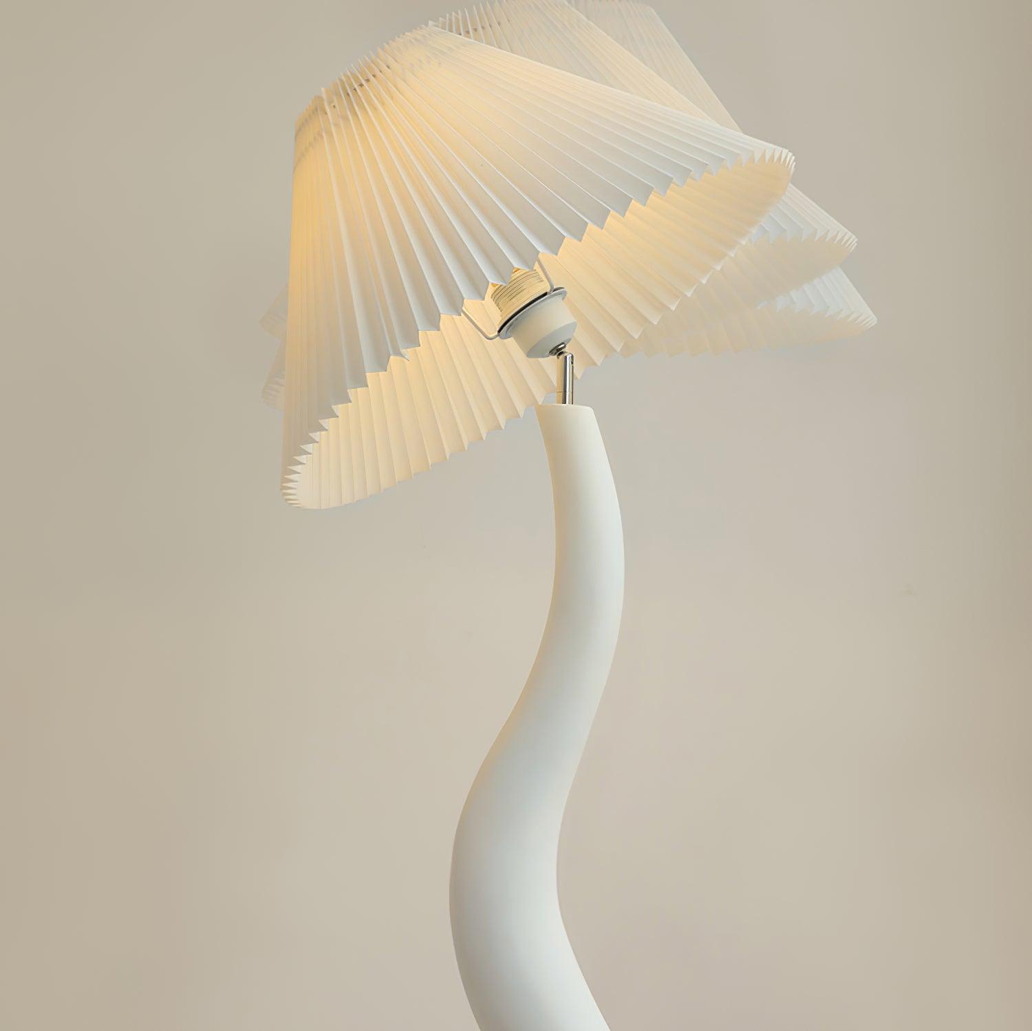 Twisted Pleated Floor Lamp