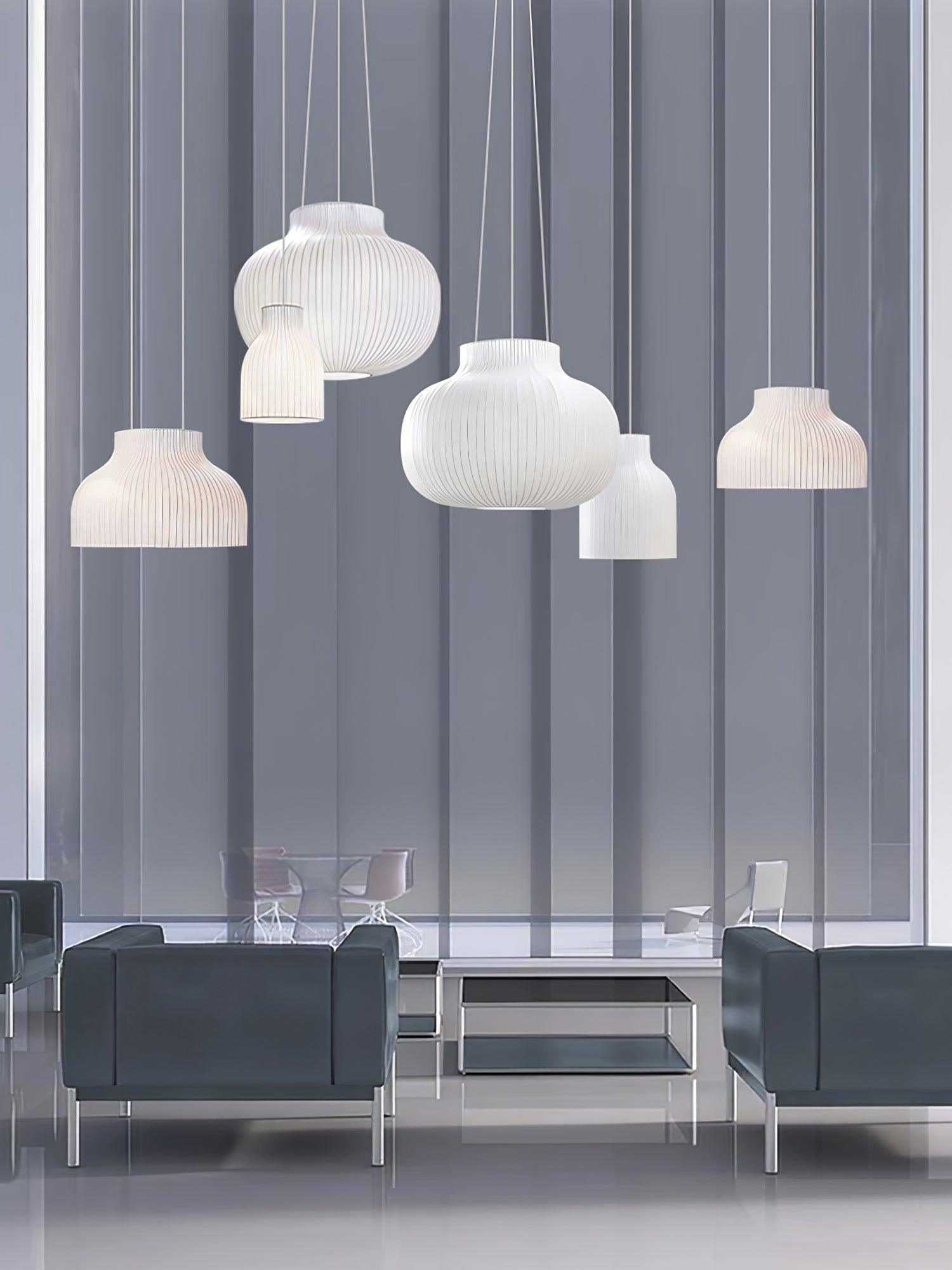 Serica Trio Silk Collection Pendant Lamp