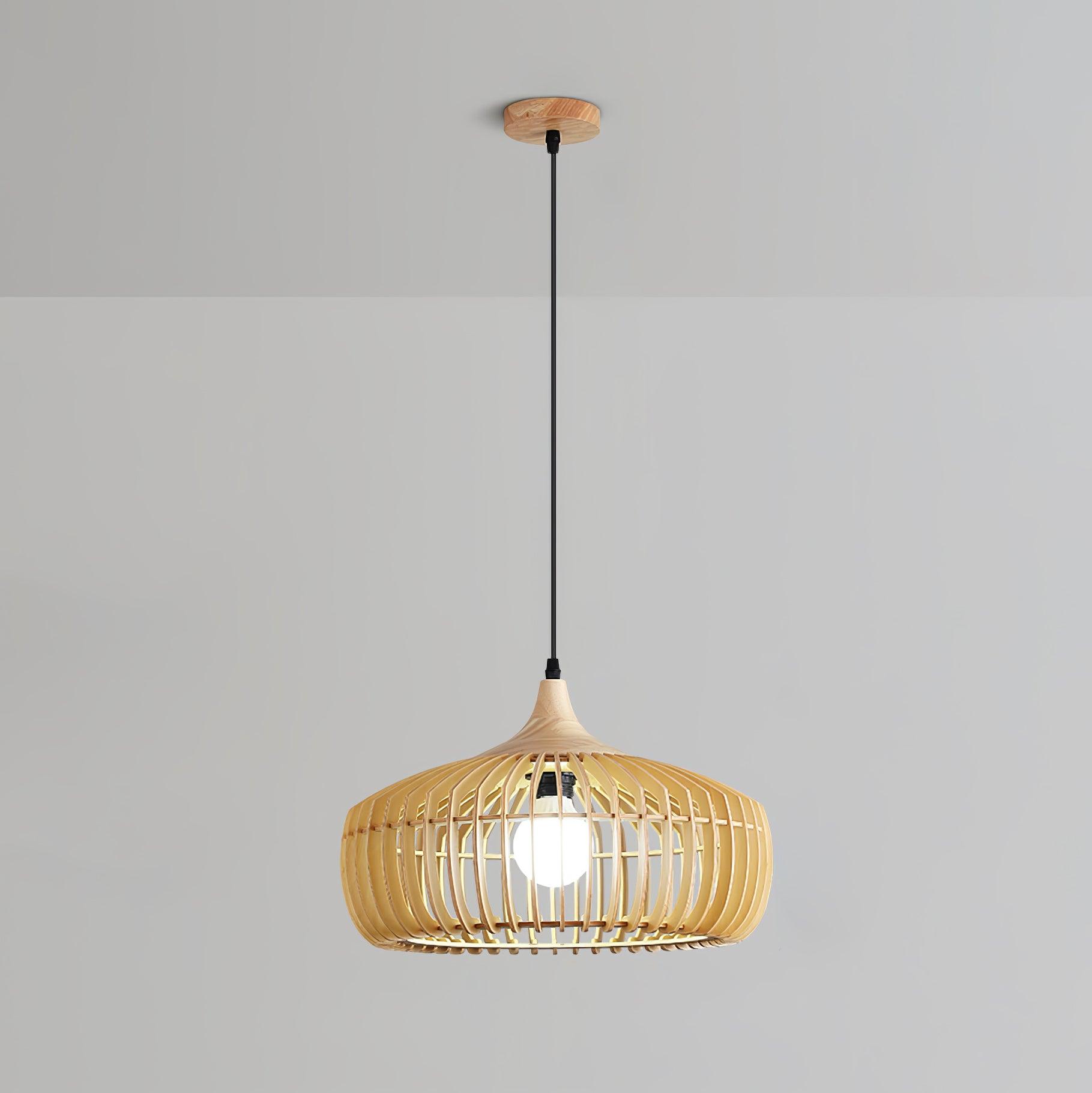 Lattice Nest Wooden Pendant Lamp