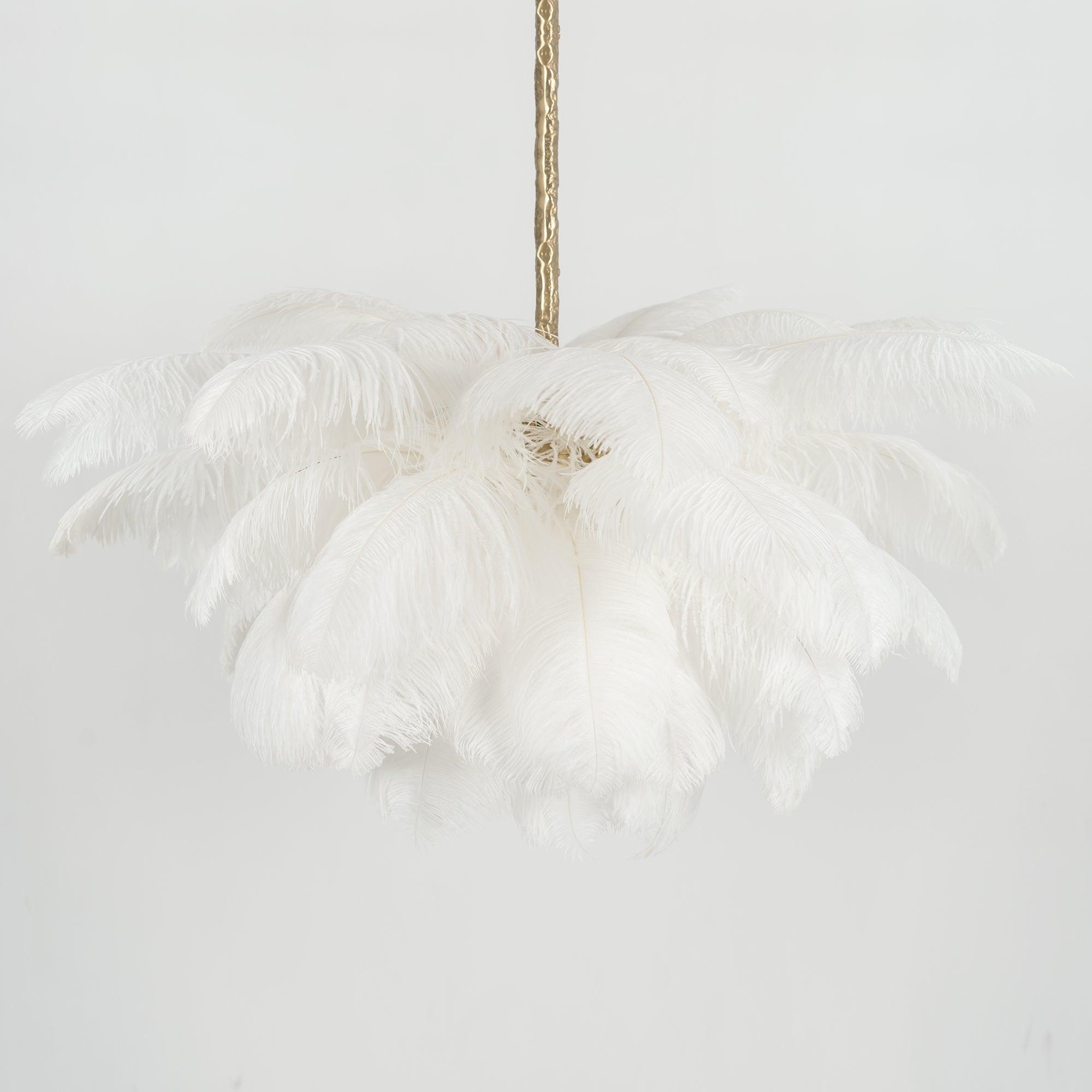 Ostrich Feather Chandelier