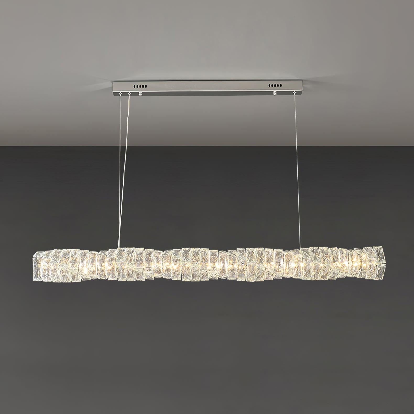 Long Crystal Pendant Lamp