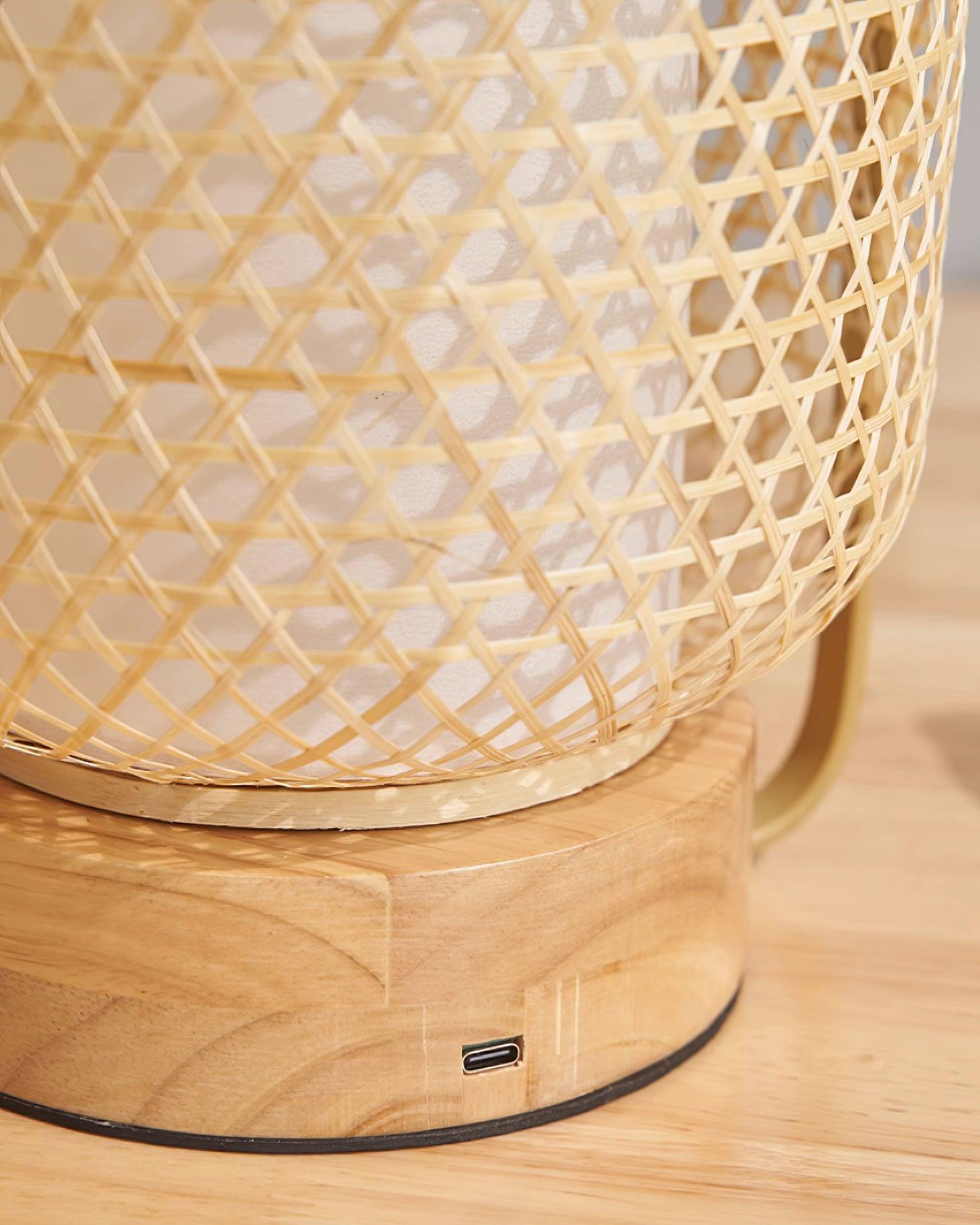 Bamboo Lantern Table Lamp