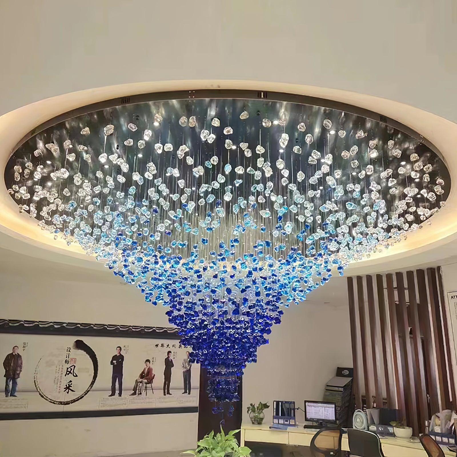 Multicolor Crystal Stone Chandelier