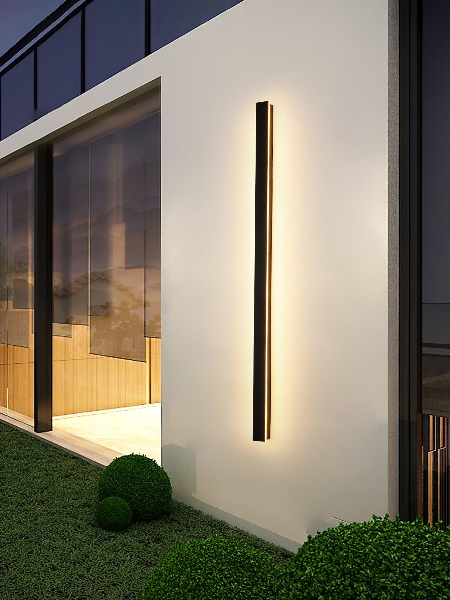 Long Strip Solar Outdoor Sconce