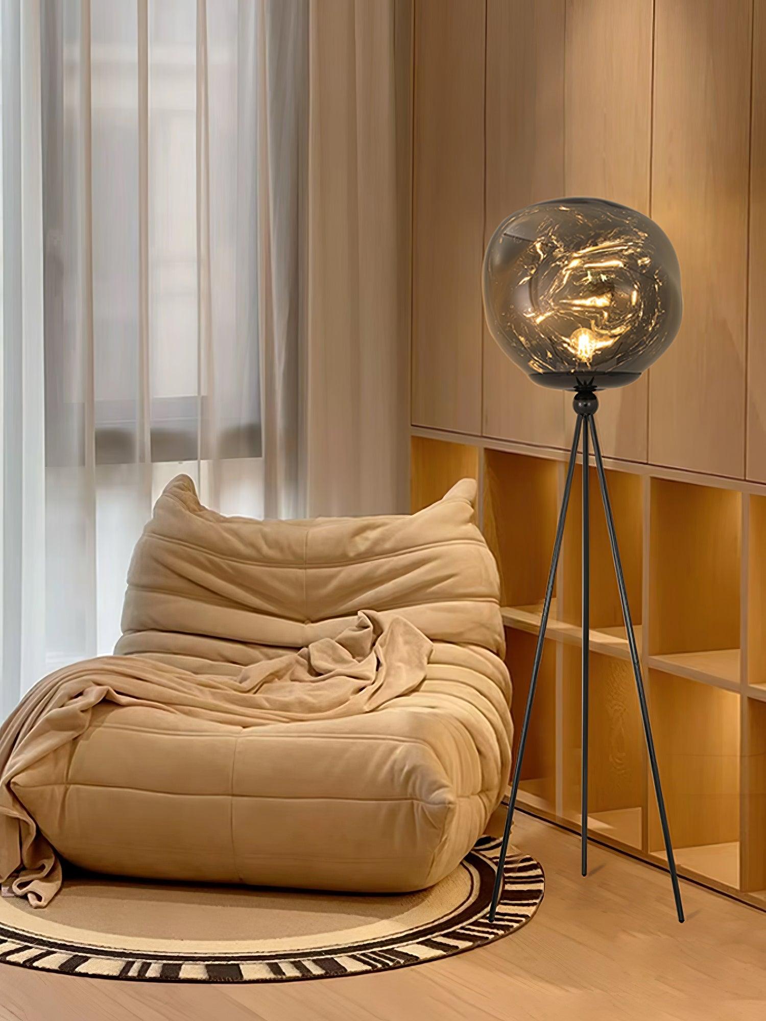 Lava Tripod Rock Floor Lamp