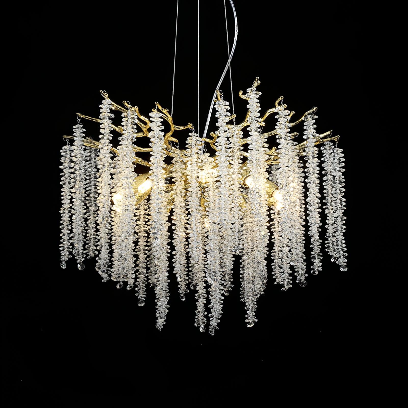 Wisteria Flower Crystal Chandelier