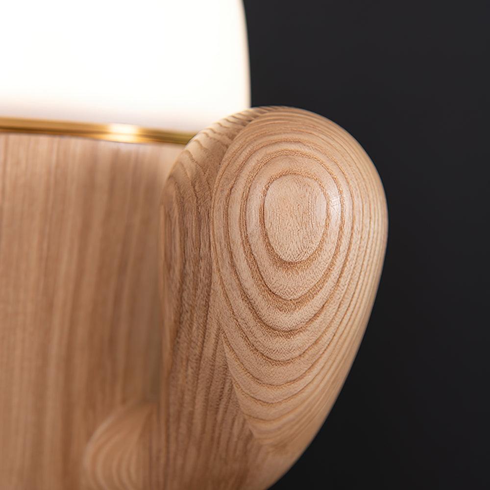 Wooden Cactus Table Lamp