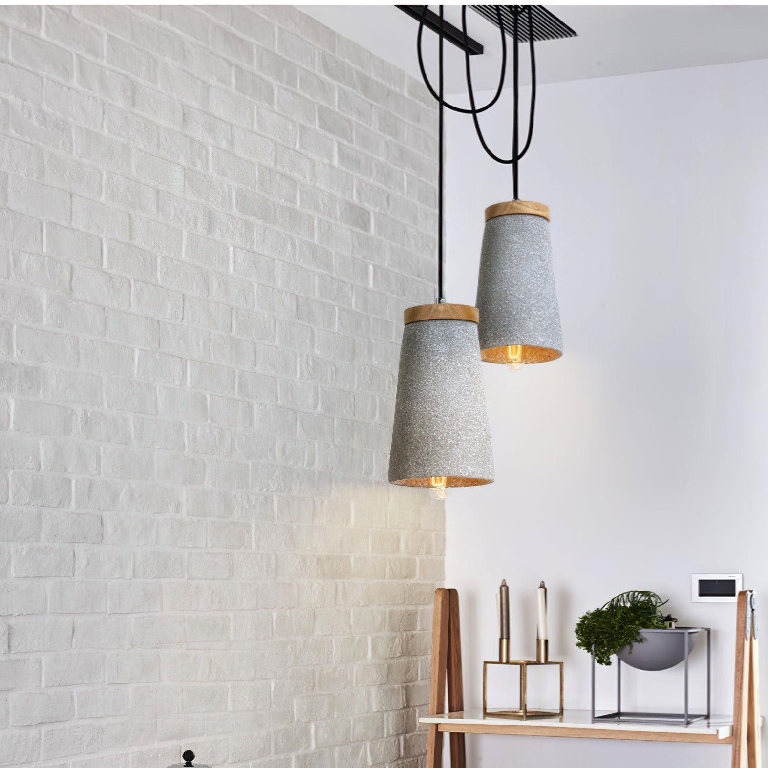 Coburg Wood Cement Pendant Light