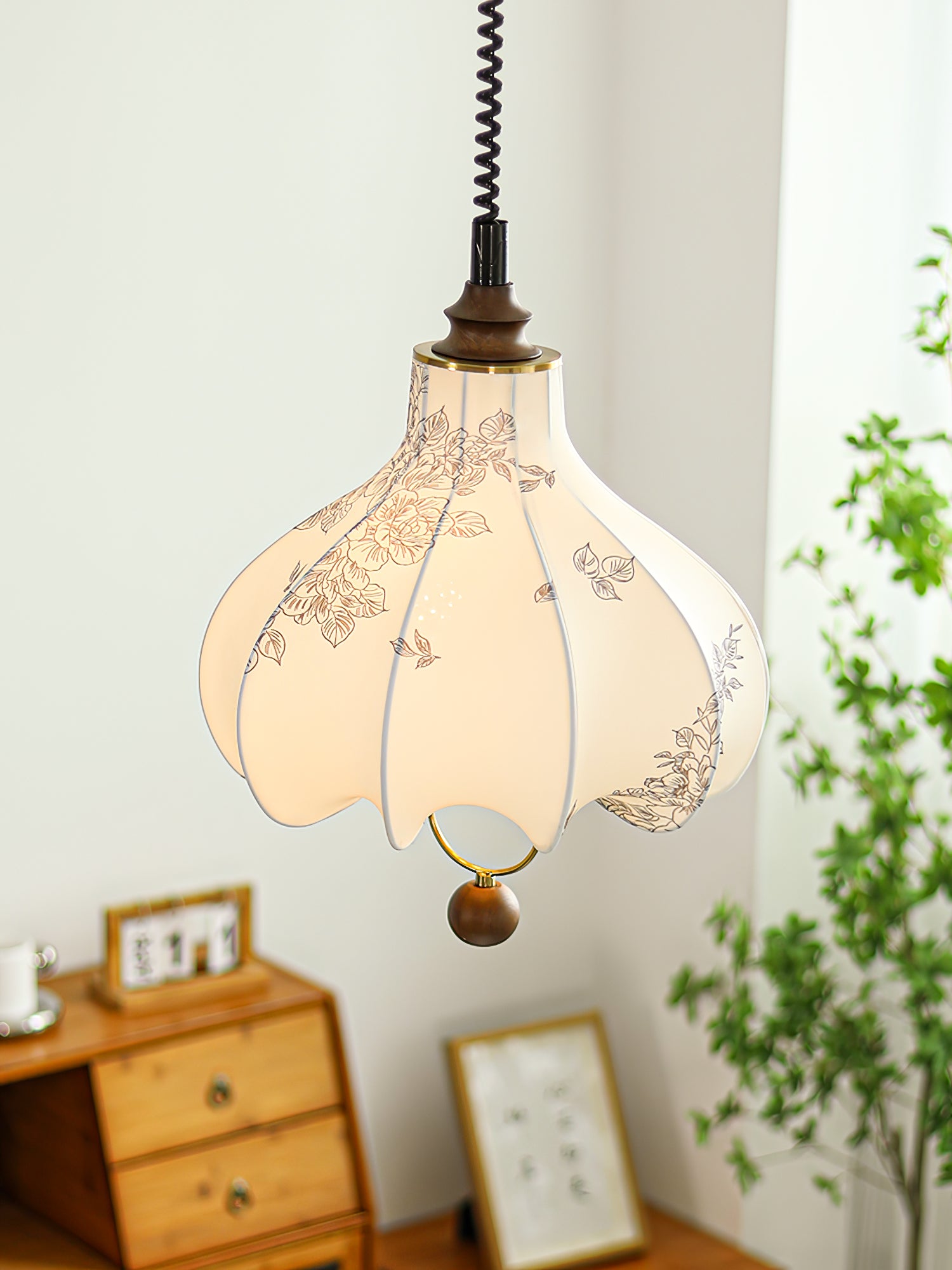 Pear Fabric Pendant Lamp