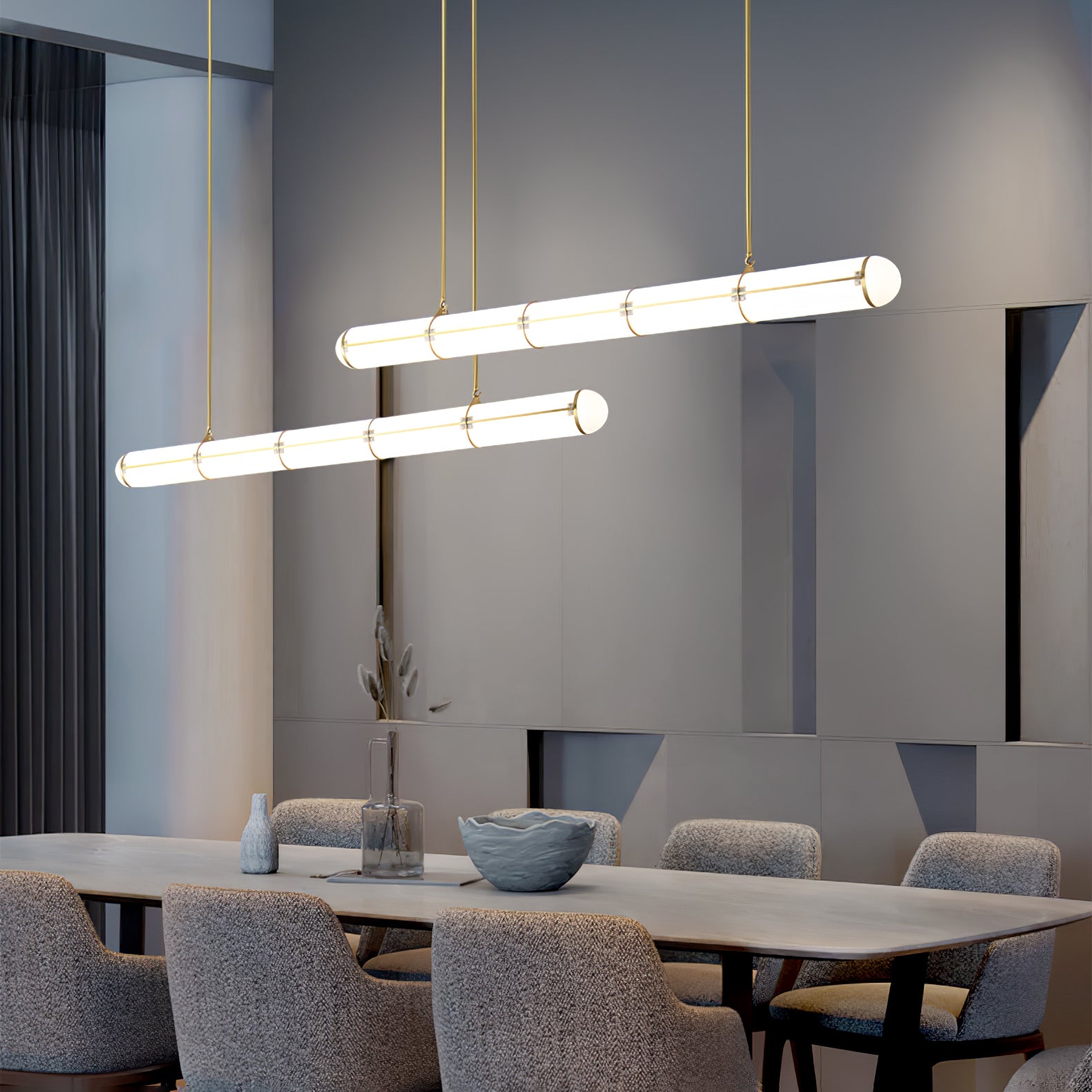 Cylindrical Endless Pendant Light