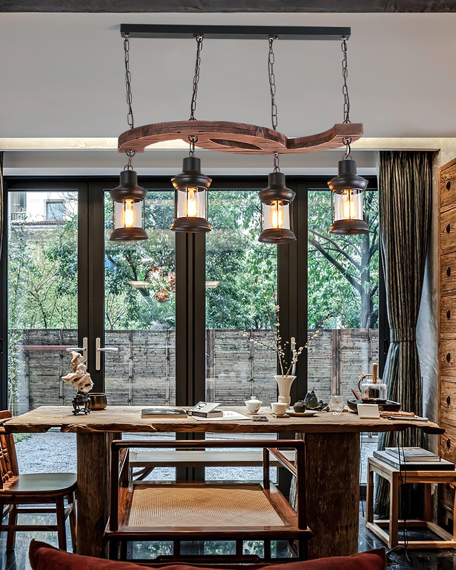 Retro Boat Wood Chandelier