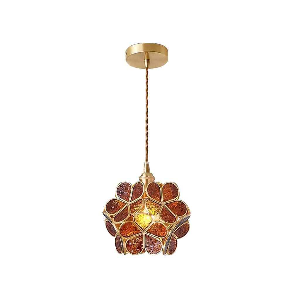 Glass Petal Pendant Light