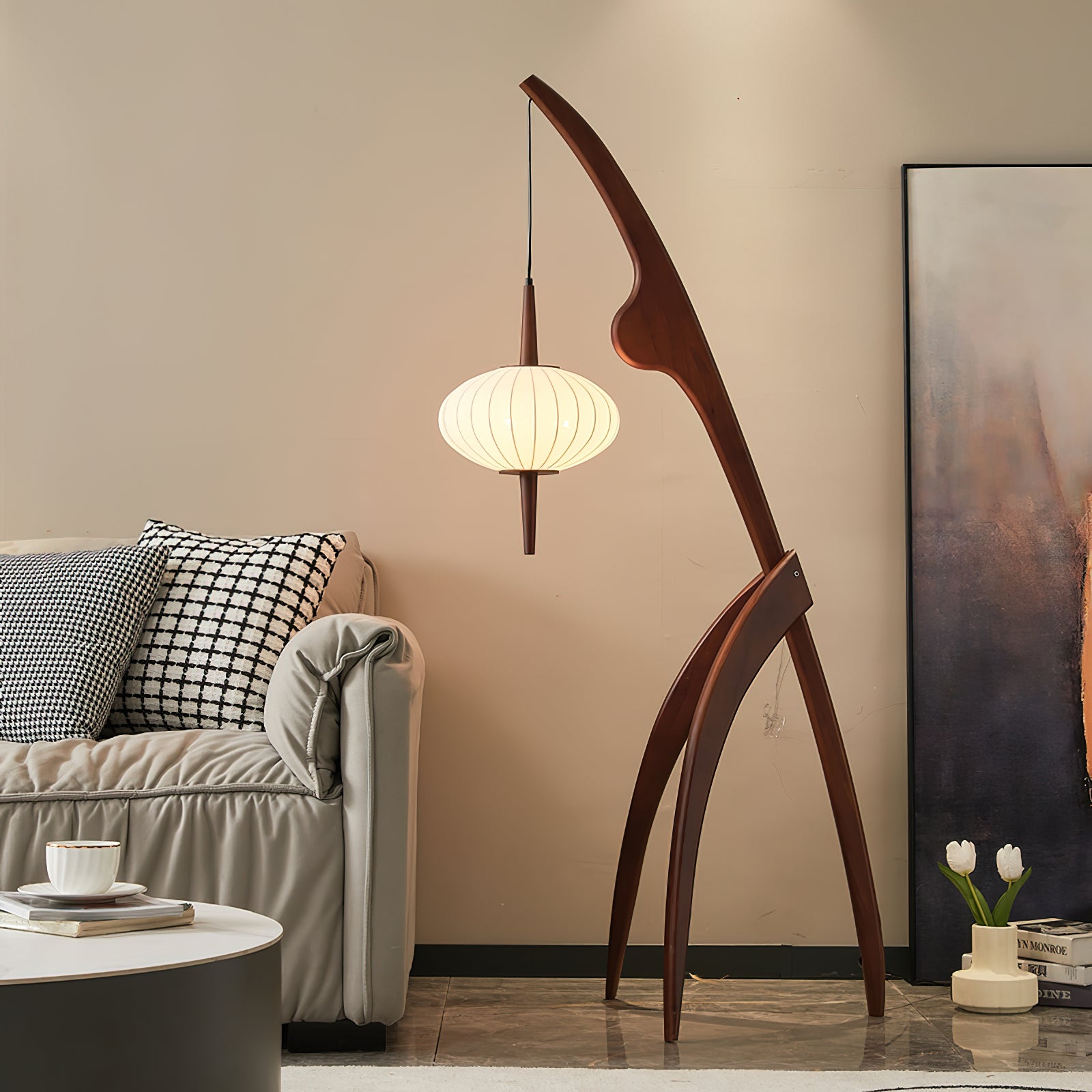 Mantis Wood Floor Lamp