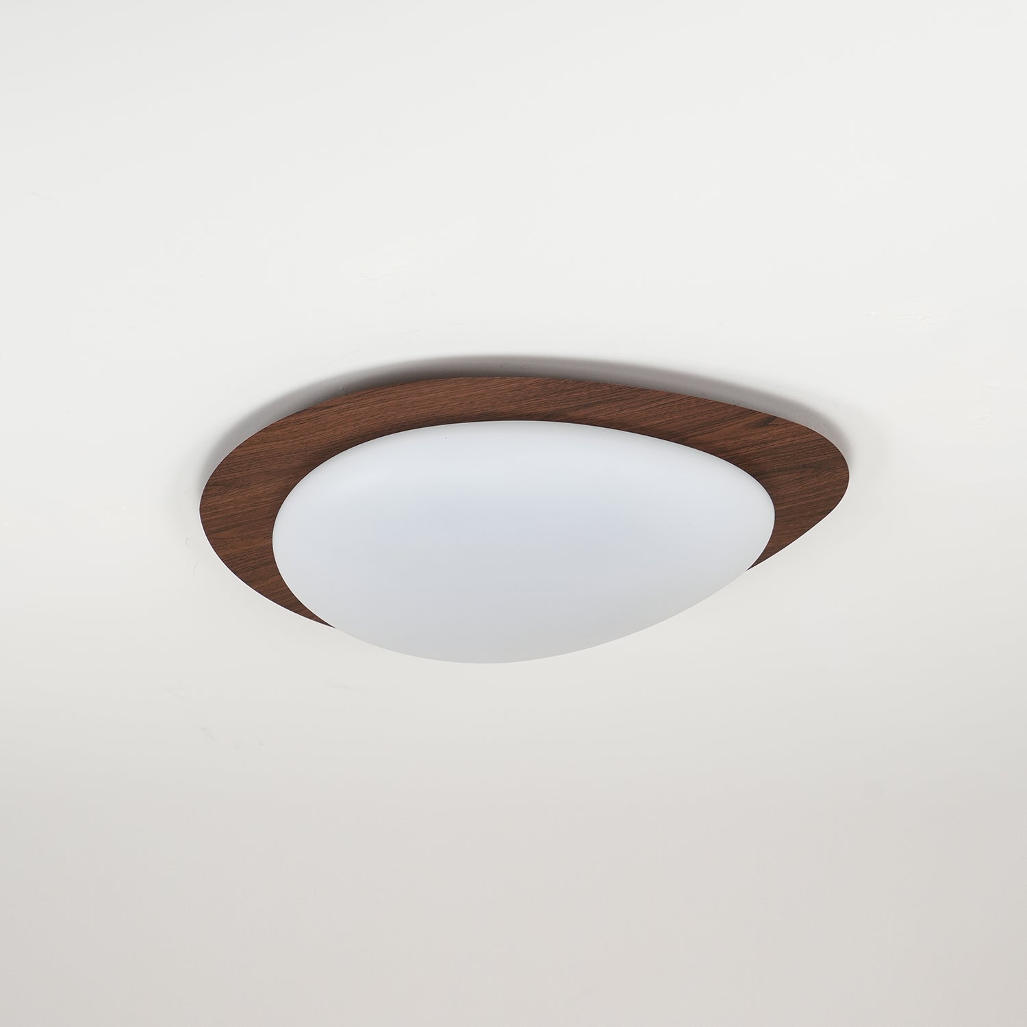 Pebble Walnut Ceiling Light