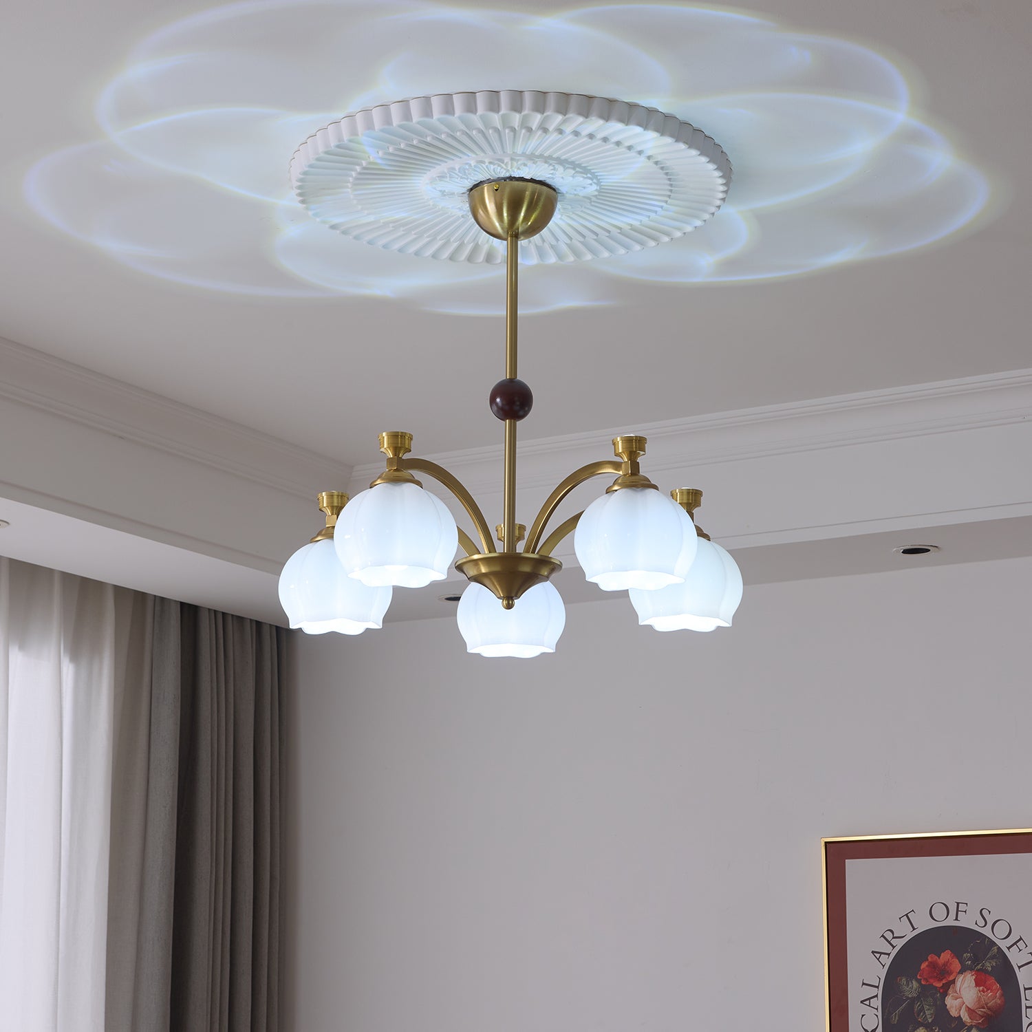 Corinne Arc Chandelier