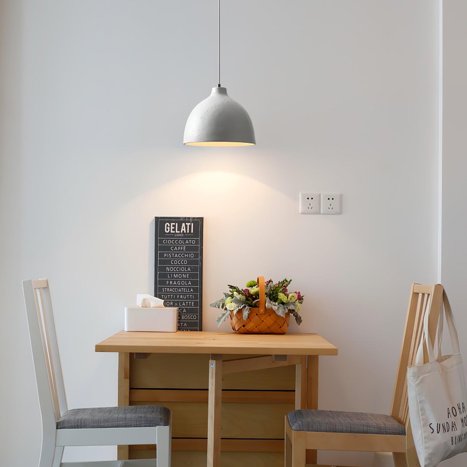 Resin Bowl Pendant Lamp