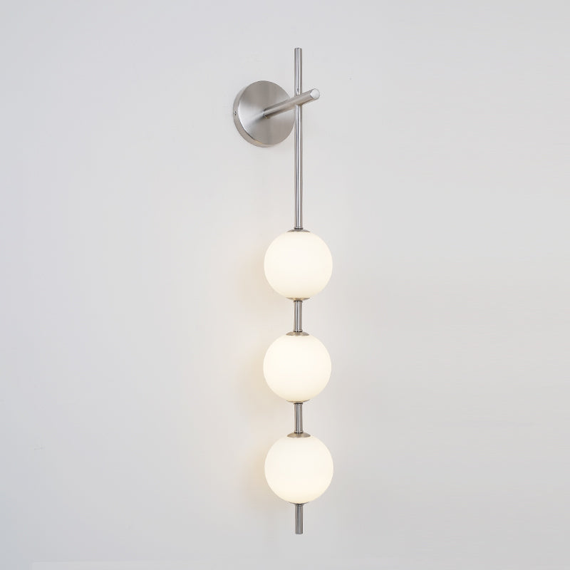 Vertical Globe Plug-in Wall Lamp