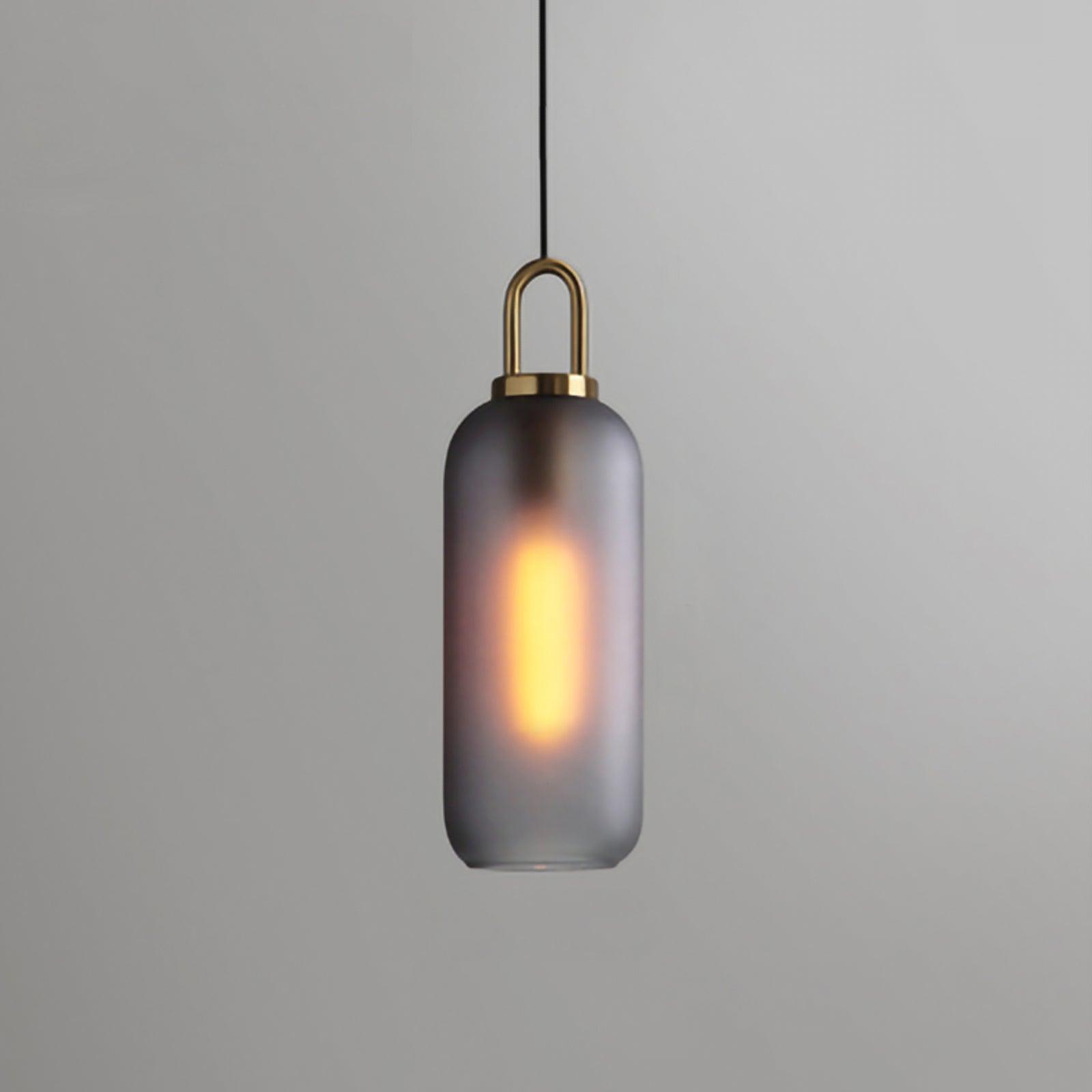 Glass Pendant Swag Light