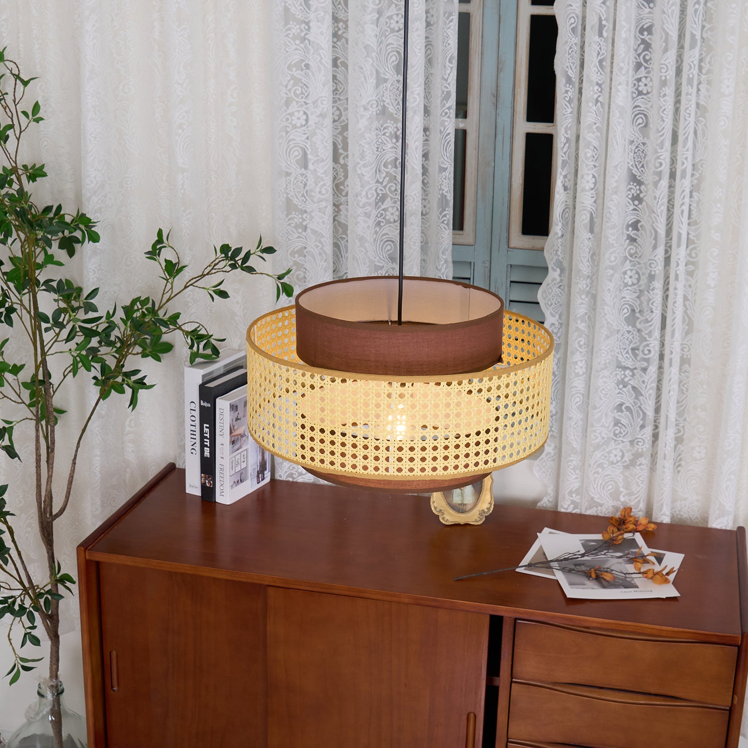 Drum Shade Pendant Light