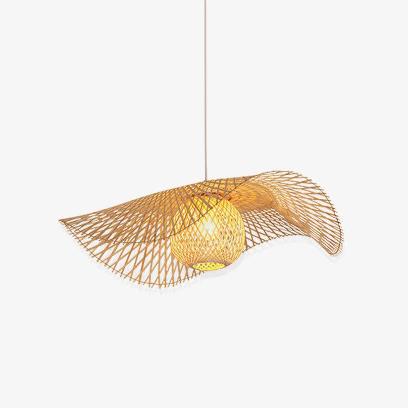 Bamboo Frame Pendant Lamp