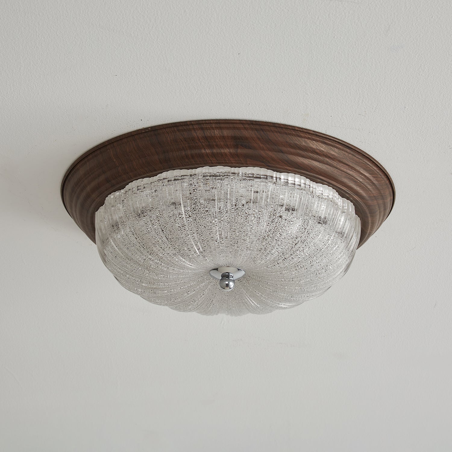 Celestia Walnut Ceiling Light