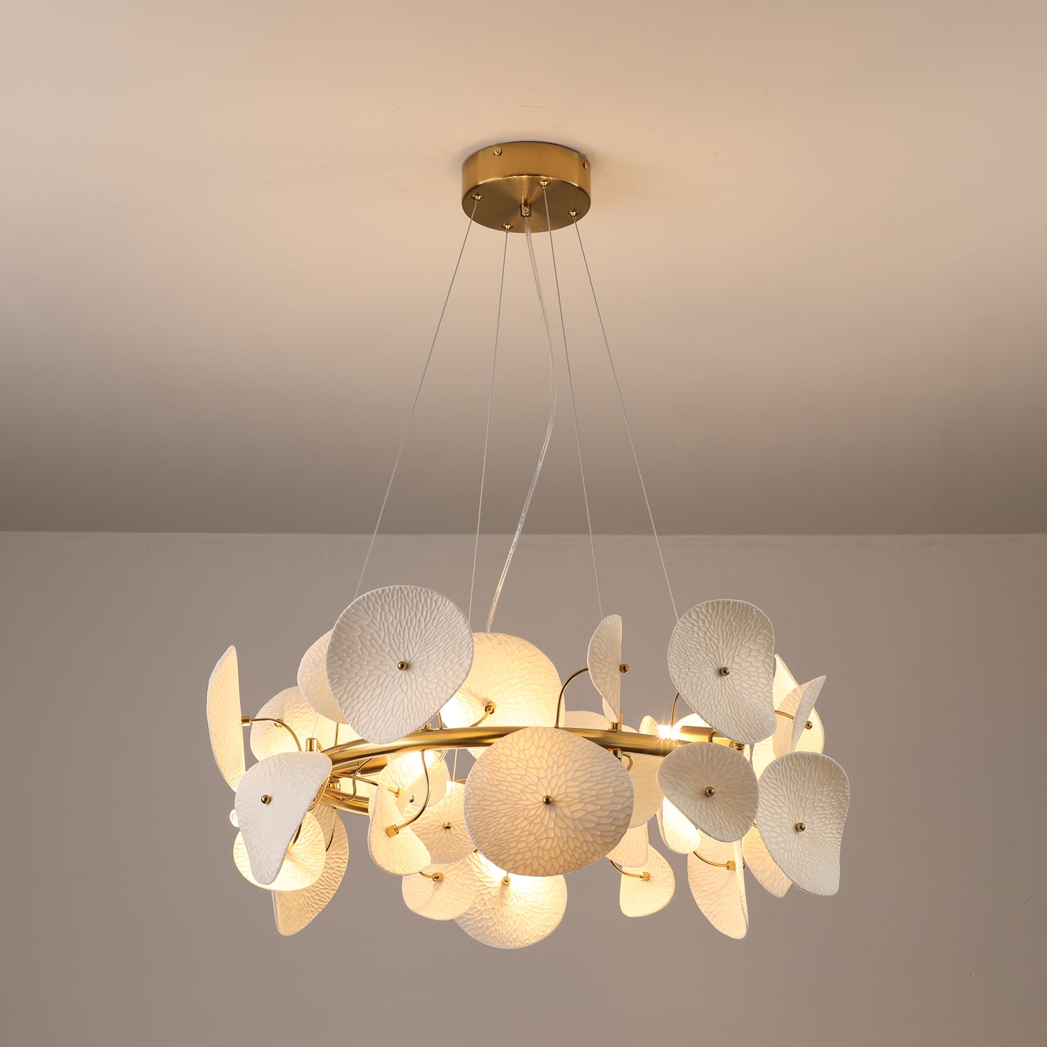 Lotus Petal Chandelier