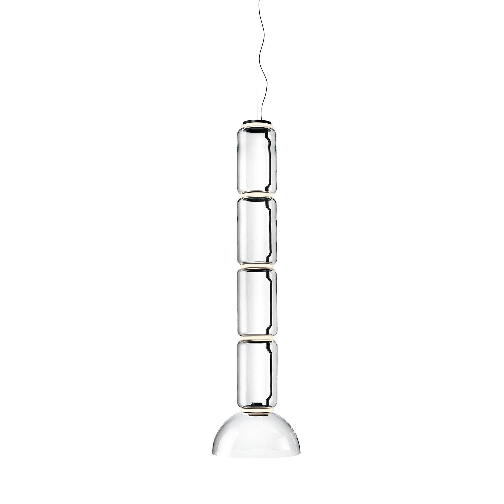 Cylindrical Glass Pendant Light