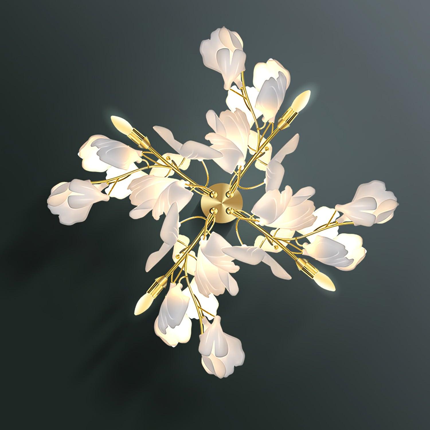 Gingko Flowers Plug-in Wall Lamp