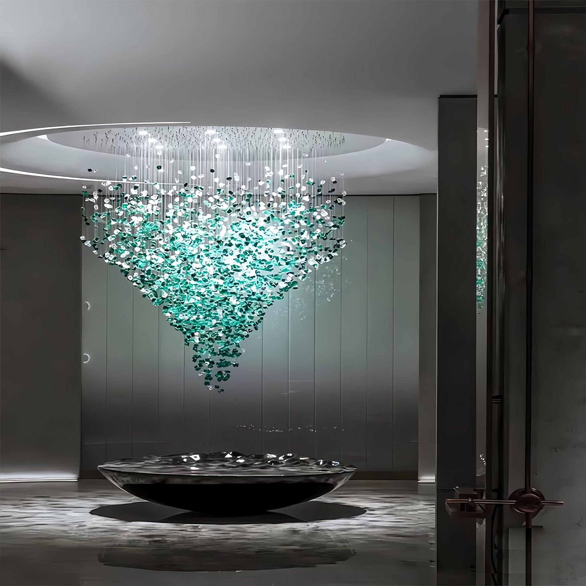 Multicolor Crystal Stone Chandelier