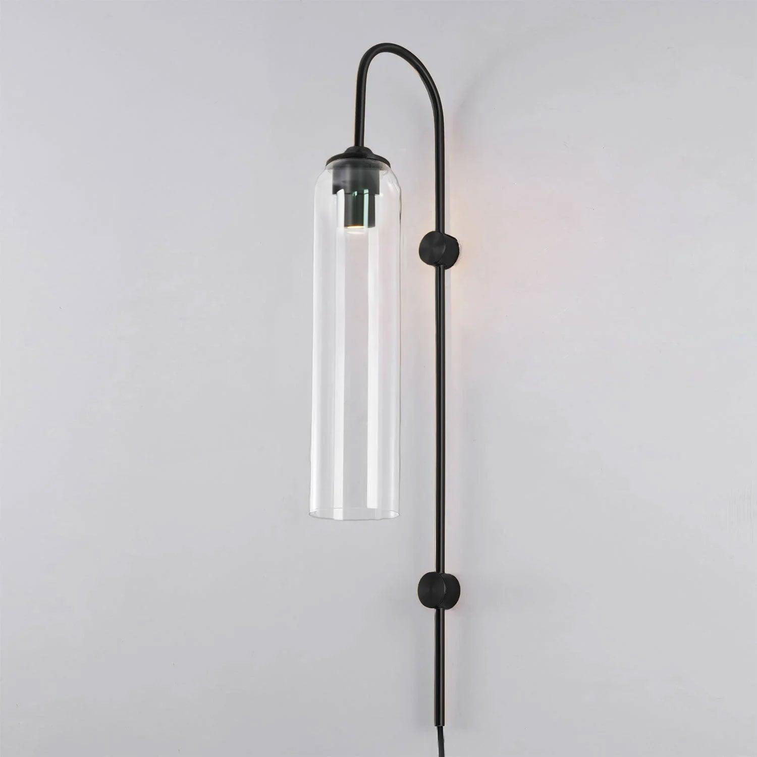 Modern Glass Plug-In Wall Lamp