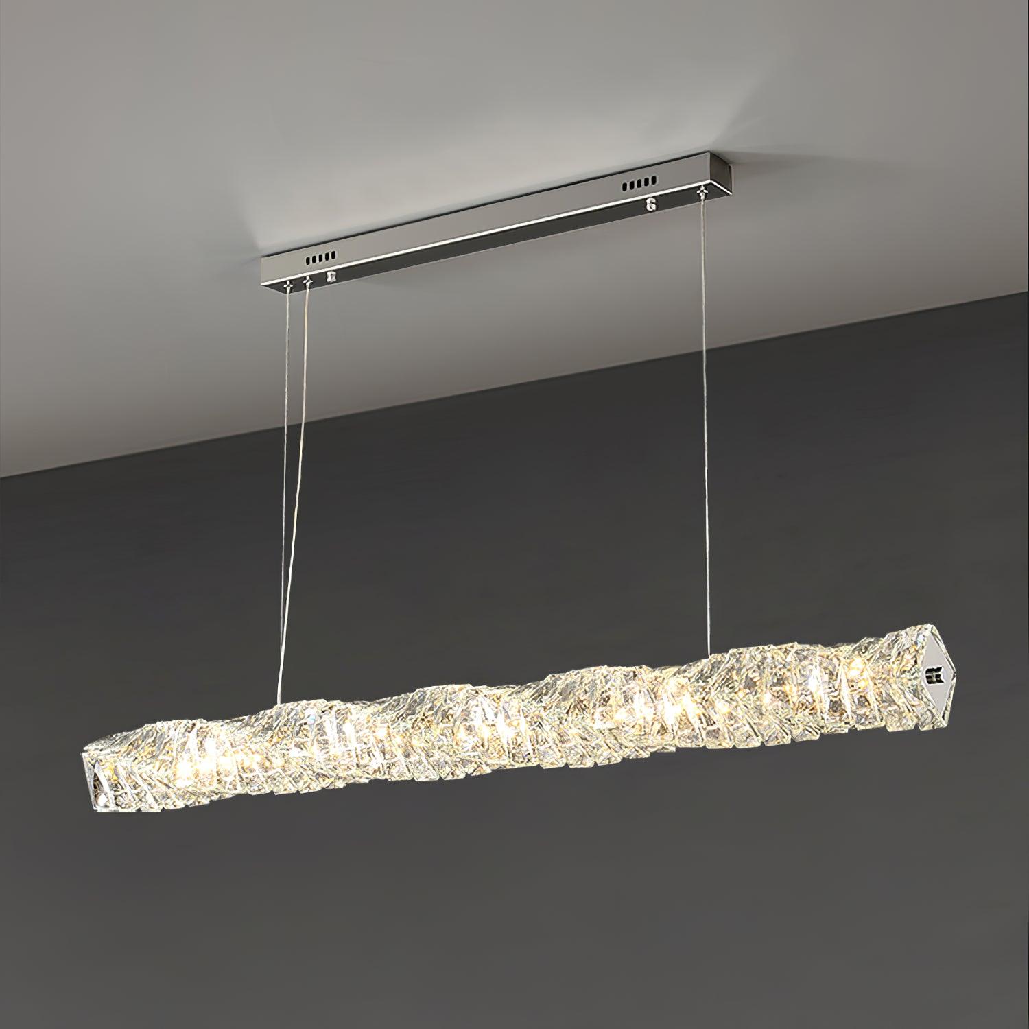 Long Crystal Pendant Lamp