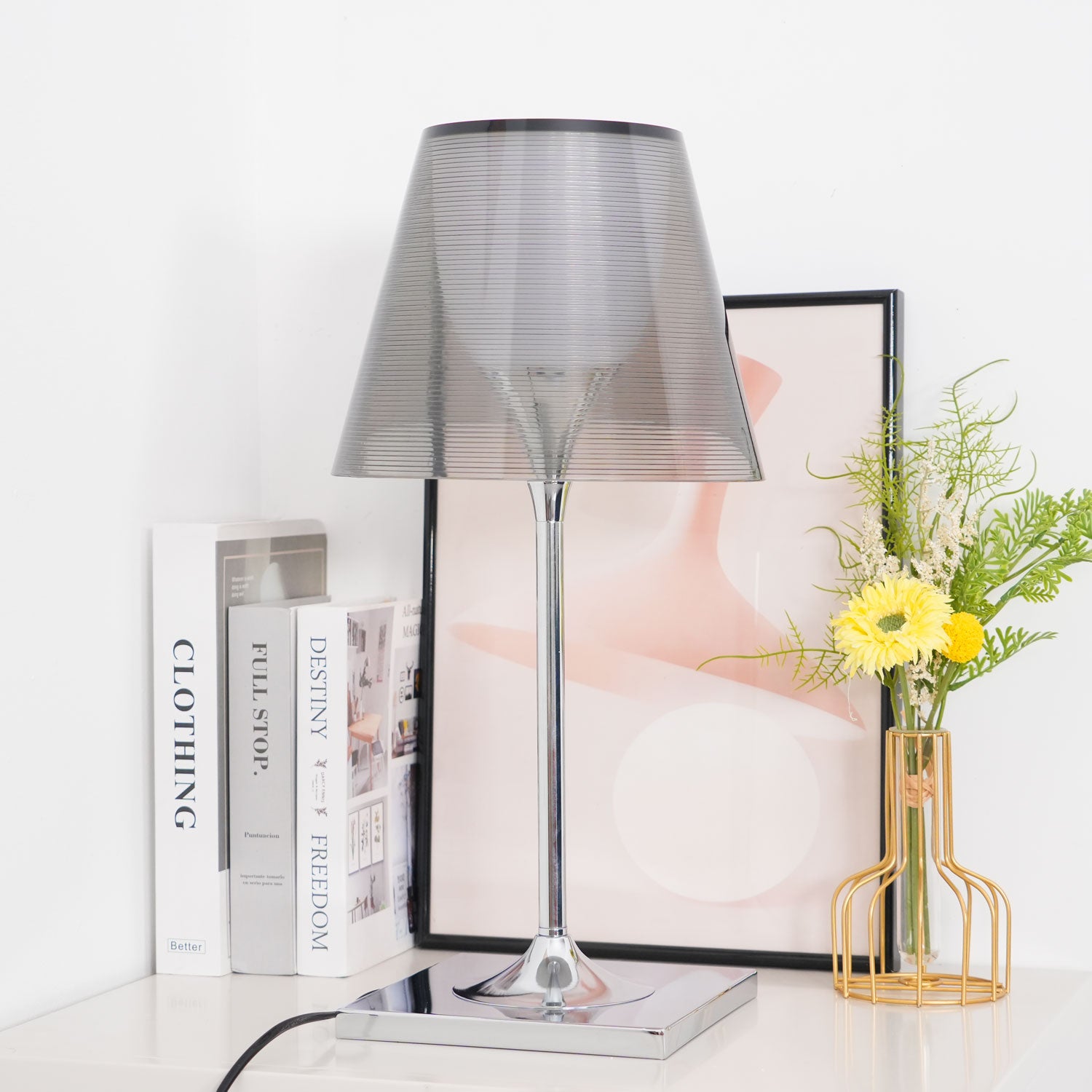 Chrome Prism Table Lamp