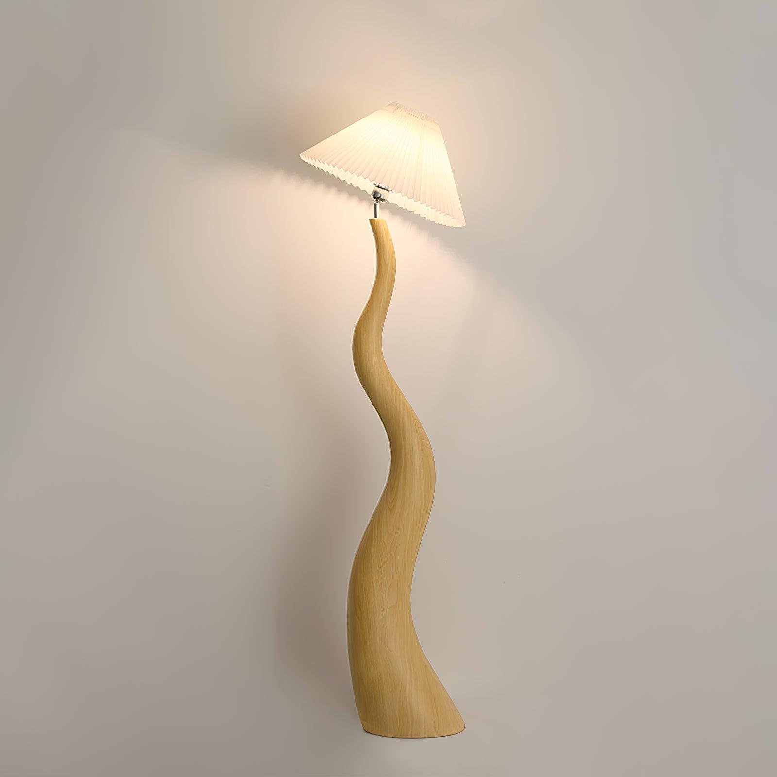 Twisted Pleated Floor Lamp