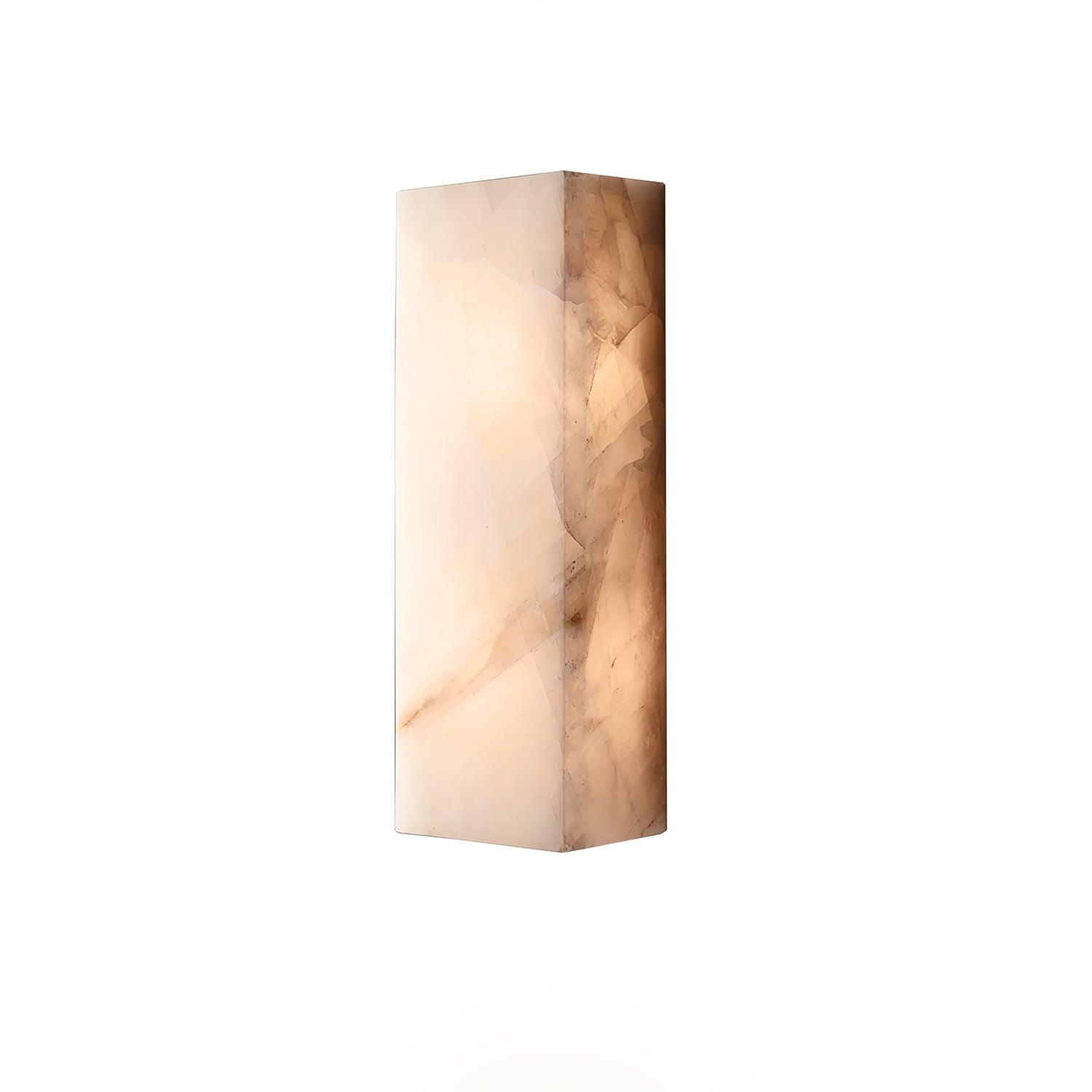 Rectangular Alabaster Wall Sconce