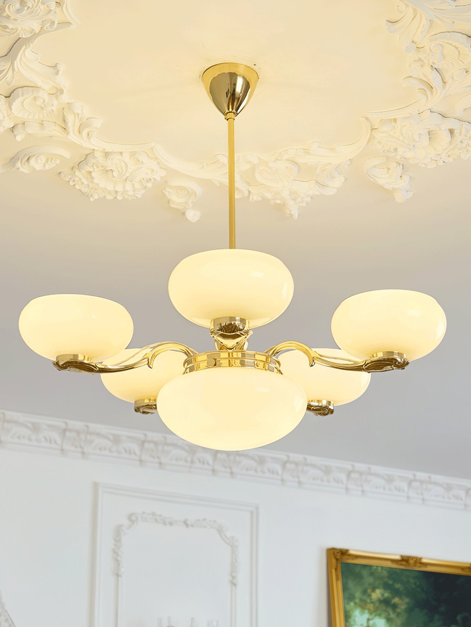 Brass Radiance Orb Chandelier