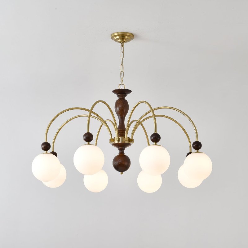 Archway Walnut Color Chandelier