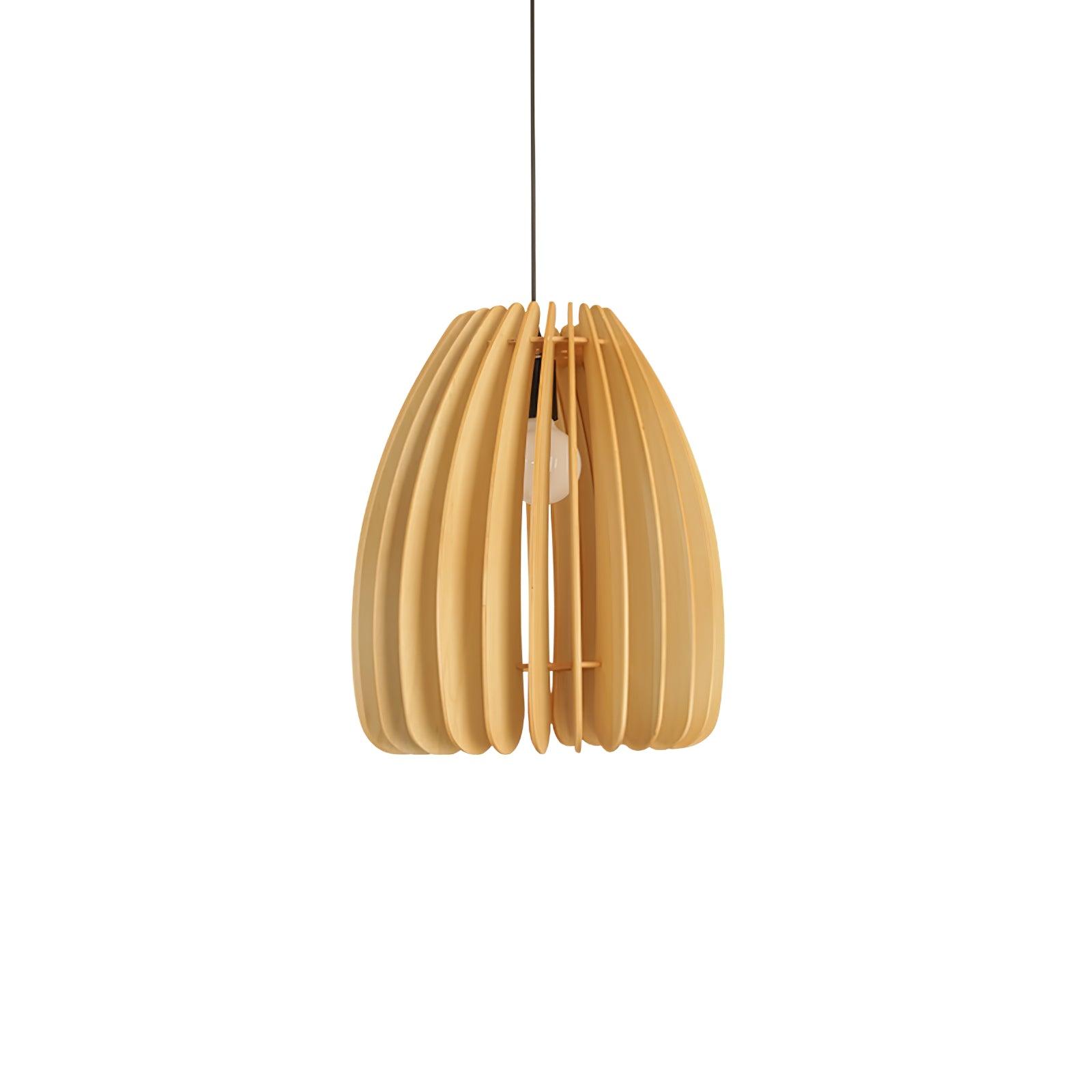 Wooden Orb Pendant Lamp