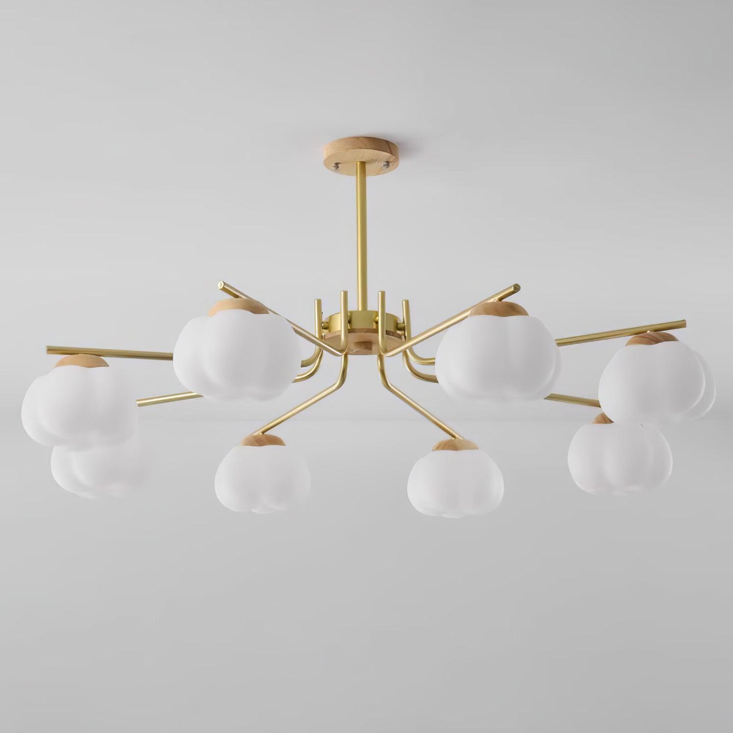 Plastic Cotton Balls Chandelier