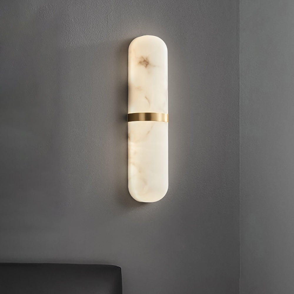 Alabaster Pill Wall Light