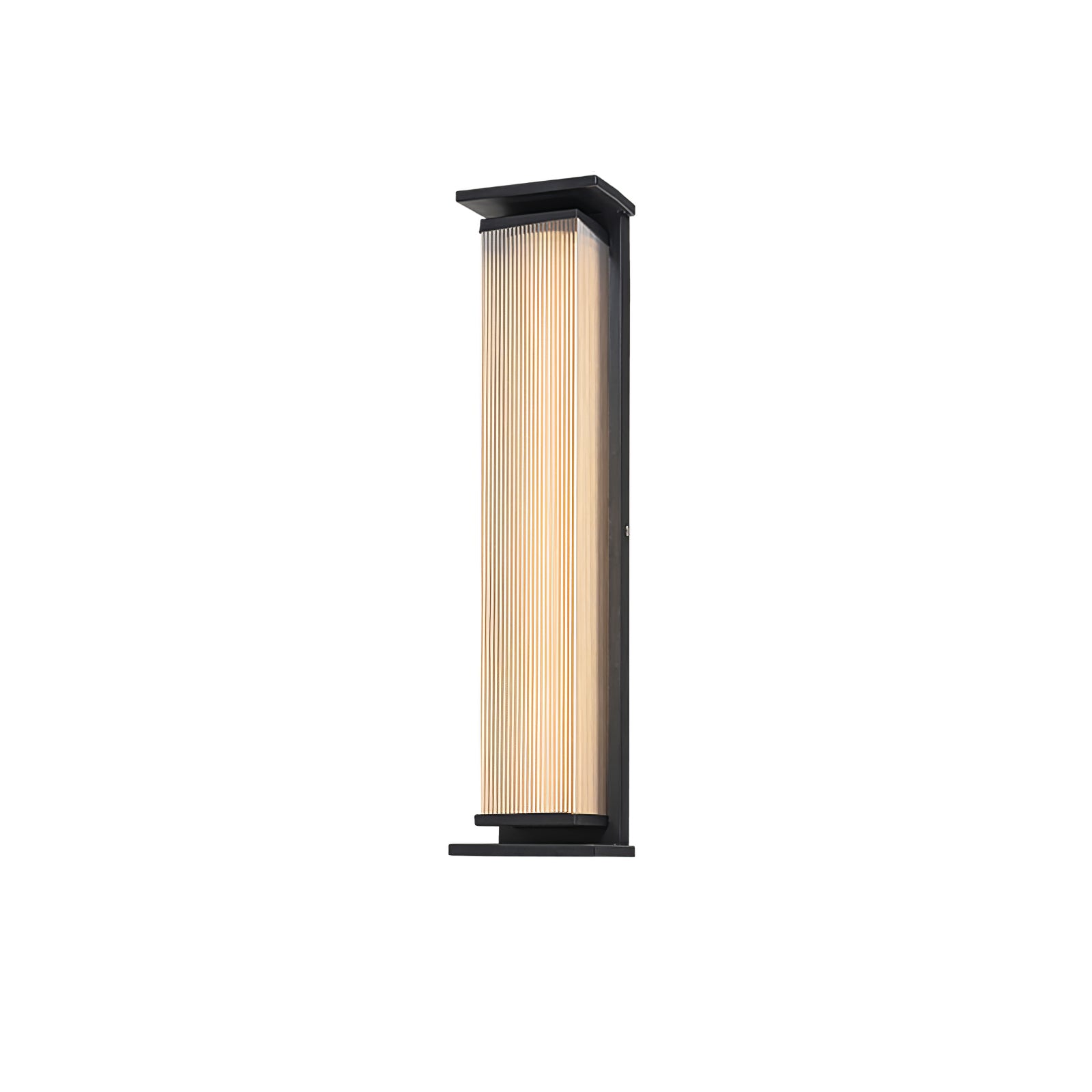 Rectangular Box Solar Outdoor Wall Lamp