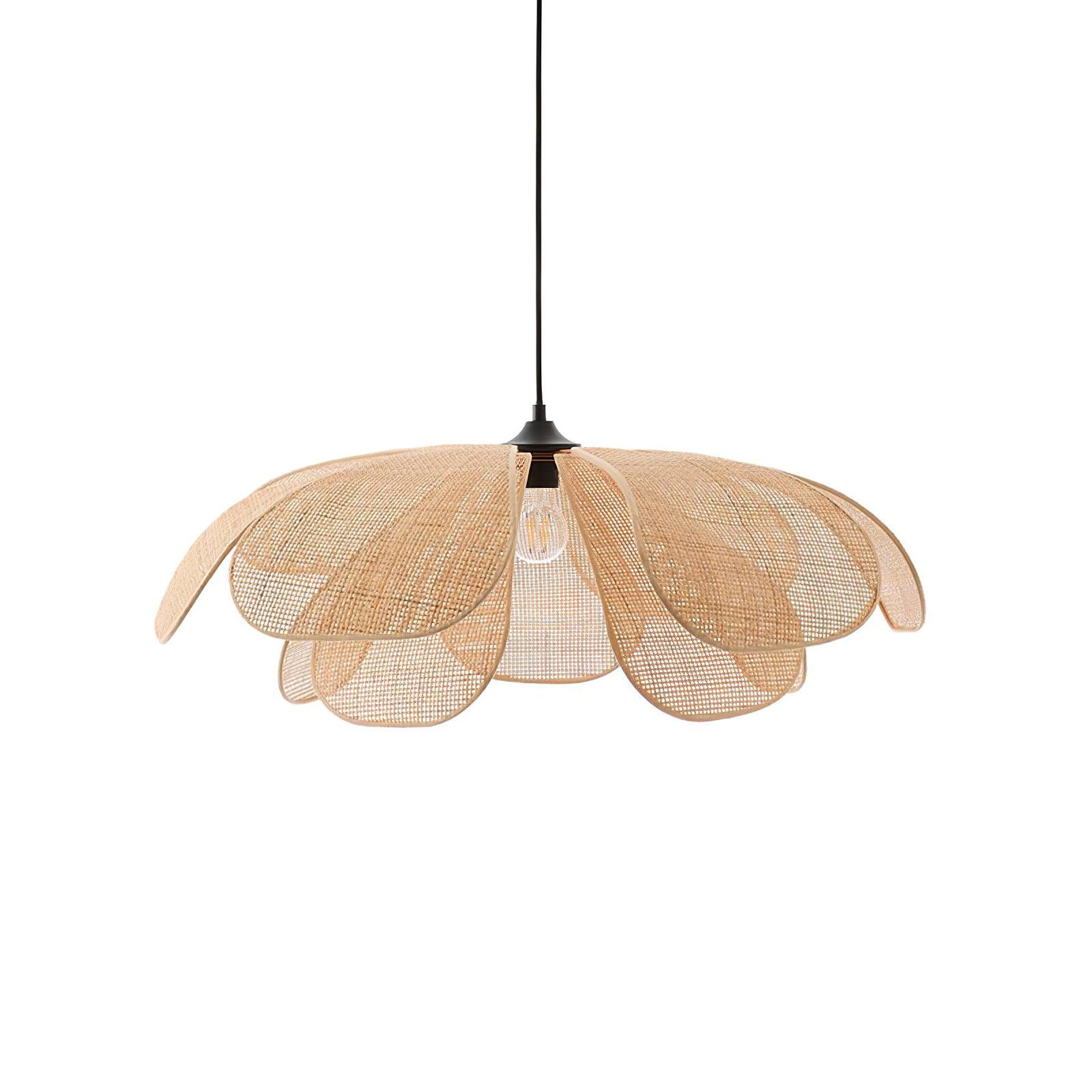 Rattan Petal Pendant Lamp