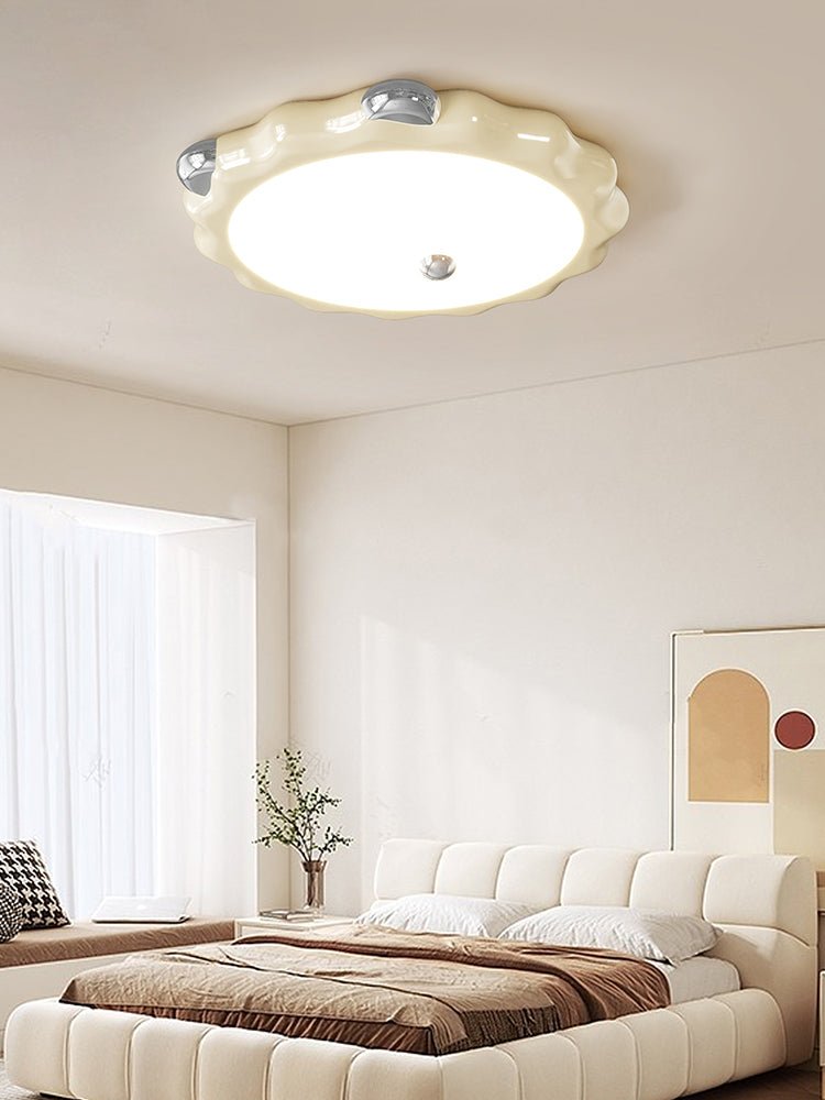 Cream Puffering Ceiling Light