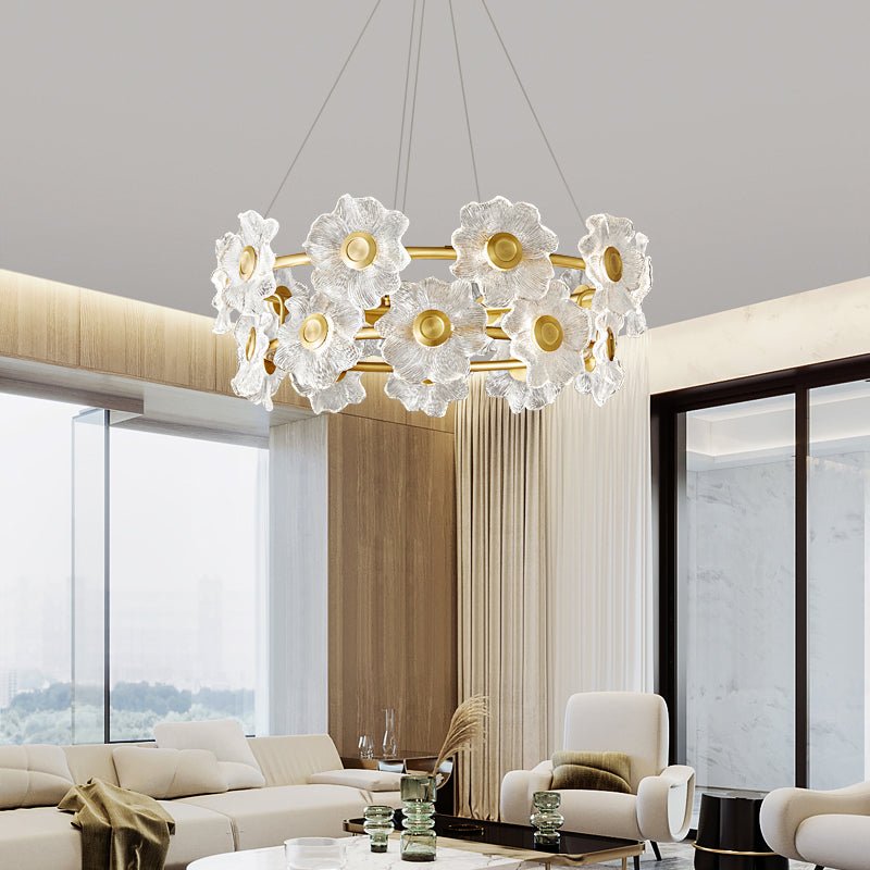 Flora Glass Chandelier