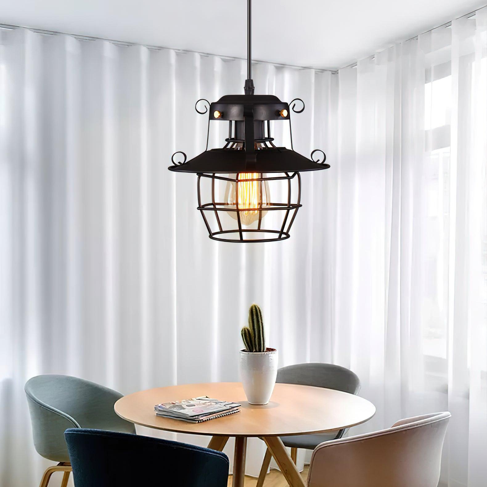 Retro Birdcage Pendant Light