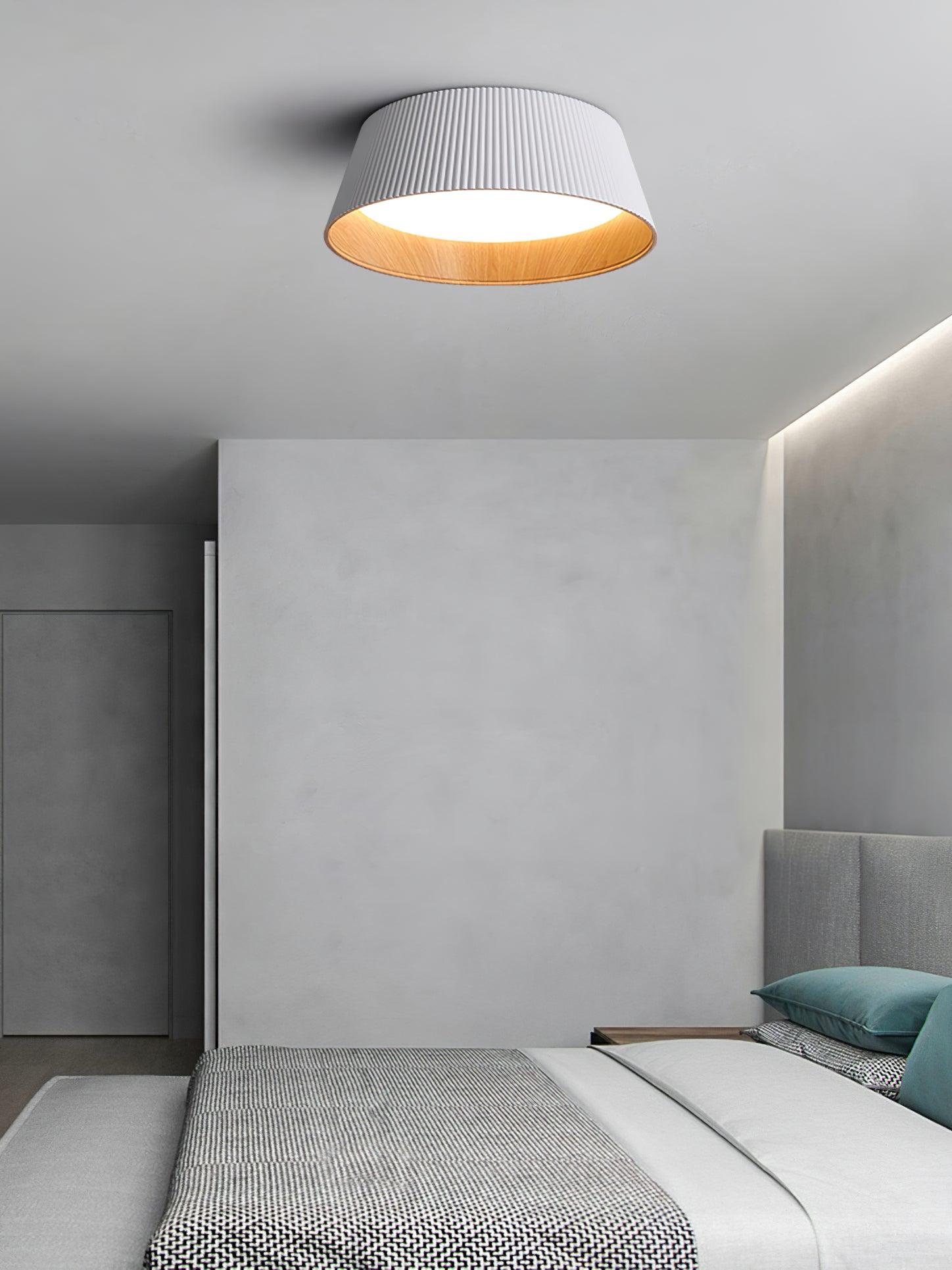 Modern Ribbed Ceiling Light