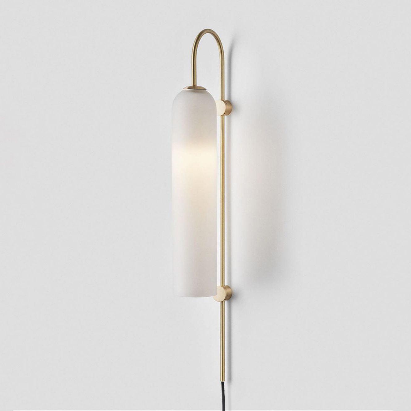 Modern Glass Plug-In Wall Lamp