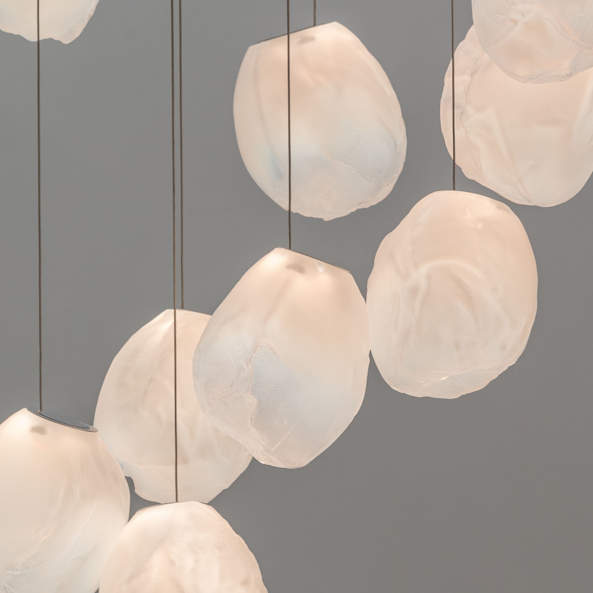 Liquid Glass Stone Pendant Light