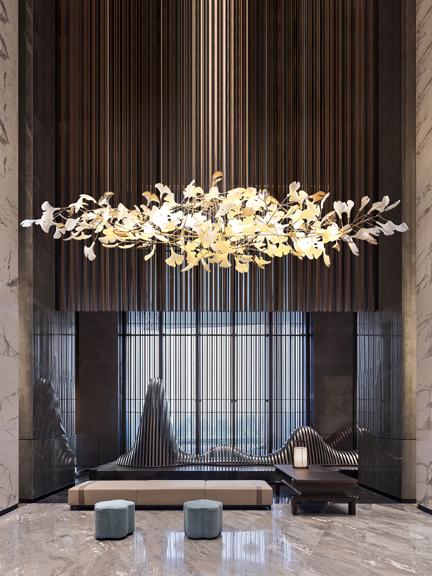 Ginkgo Cloud Chandelier